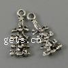 Zinc Alloy Christmas Pendants, Christmas Tree, plated, Christmas jewelry Approx 1mm, Approx 