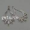 Zinc Alloy Chandelier Components, Teardrop, plated, 1/5 loop cadmium free Approx 2mm, Approx 