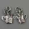 Zinc Alloy Tool Pendants, plated cadmium free Approx 4mm, Approx 