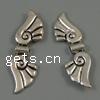 Zinc Alloy Angel Wing Beads, plated Approx 2mm, Approx 