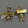 Vehicle Shaped Zinc Alloy Pendants, Airplane, plated cadmium free Approx 2mm, Approx 