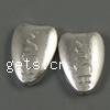 Zinc Alloy Message Beads, Teardrop, plated Approx 1mm, Approx 
