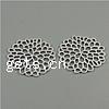 Filigree Zinc Alloy Connector, Flower, plated Approx 