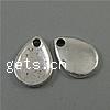 Zinc Alloy Teardrop Pendants, plated cadmium free Approx 1.5mm, Approx 