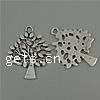 Zinc Alloy Leaf Pendants, Tree cadmium free Approx 2mm, Approx 