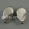 Zinc Alloy Nugget Beads, Teardrop, plated Approx 2mm, Approx 