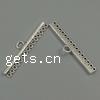 Zinc Alloy Connector Bar, Rectangle, plated cadmium free Approx 4mm, Approx 