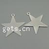 Zinc Alloy Star Pendant, plated cadmium free Approx 3.5mm, Approx 