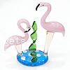 Lampwork Decoration, Animal, swan shape, 80x75x29mm, Sold by PC