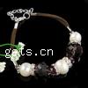 Хрустальный перл браслеты, Кристаллы, с Пресноводные жемчуги, 11-14mm, длина:7.0 дюймовый, продается Strand