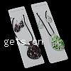 Joyería de cristal de Murano, pendiente & collar, con Nylón, hierro aro de pendiente, Gota, más colores para la opción, 41x57x12mm, 19x26x8mm, longitud:18 Inch, Vendido por Set