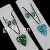 Lampwork Jewelry Sets, earring & necklace, with Nylon, iron earring hook, Heart Inch 