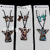 Lampwork Jewelry Sets, earring & necklace, with Nylon, iron earring hook Inch 