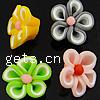 Flower Polymer Clay Beads, 5 petal Approx 1.5mm 