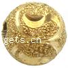 Brass Stardust Beads, Round, plated, flower cut 8mm 