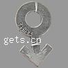 Zinc Alloy Message Pendants, Male Mark, plated Approx 9mm 