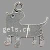 Zinc Alloy Message Pendants, Animal, plated Approx 4mm 