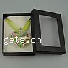 Karton Verpackung Murano Halskette, Lampwork, mit Band, Herz, Goldsand, keine, 39x35x17mm, Länge:16.5 ZollInch, verkauft von Box