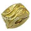 Brass European Clip, Rondelle, plated Approx 3.5mm 