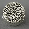 Europa Messing Perlen, flache Runde, plattiert, ohne troll, keine, frei von Nickel, Blei & Kadmium, Bohrung:ca. 5mm, verkauft von PC