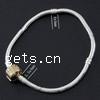 Brass European Bracelet Chain, brass European clasp, plated, nickel, lead & cadmium free, 3mm Approx 7.3 Inch 