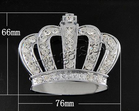 Zinc Alloy Bayonet Clasp, Crown, plated, more colors for choice, Sold By PC