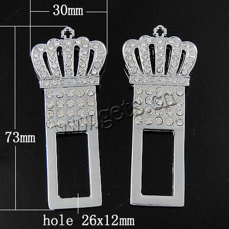 Zinc Alloy Bayonet Clasp, plated, more colors for choice, Hole:Approx 26x12mm, Sold By Pair