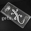 Verklebte Zinklegierung Zierde, Gecko, 99x46x3.5mm, verkauft von PC