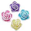 Цветочные бусины из полимерной глины, полимерный клей, Форма цветка, слоенная, Много цветов для выбора отверстие:Приблизительно 2mm, продается PC
