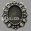 Zinc Alloy Connector Setting, Flower, plated Approx 2mm, Approx 