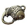 Zinc Alloy Lobster Clasp, Fish, plated Approx 2mm 