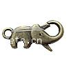 Zinc Alloy Lobster Clasp, Elephant, plated nickel, lead & cadmium free Approx 2.5mm 