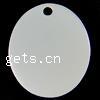Sterling Silver Tag, 925 Sterling Silver, Oval, plated Approx 2mm 