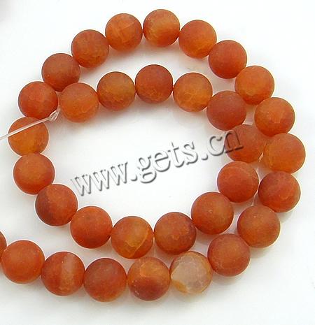Natural Fire Agate Beads, Fire Crackle Agate, Round, more sizes for choice & frosted, Hole:Approx 1-1.5mm, Length:Approx 15 Inch, Sold By Strand
