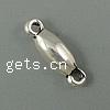 Zinc Alloy Charm Connector, Oval, plated, 1/1 loop nickel, lead & cadmium free Approx 2mm 