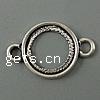 Zinc Alloy Connector Setting, Donut, plated, 1/1 loop nickel, lead & cadmium free Approx 2mm 