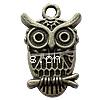 Zinc Alloy Animal Pendants, Owl, plated Approx 2.5mm 