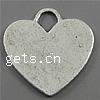 Zinc Alloy Heart Pendants, plated nickel, lead & cadmium free Approx 