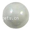 Perlmuttartige Porzellan Perlen, rund, Weitere Größen für Wahl, weiß, Bohrung:ca. 1-2mm, 2000PCs/Tasche, verkauft von Tasche