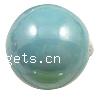 Perlmuttartige Porzellan Perlen, rund, Weitere Größen für Wahl, blau, Bohrung:ca. 1-2.5mm, verkauft von PC