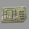 Zinc Alloy Message Pendants, Polygon, plated Approx 1.5mm 