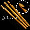 Crochet, Bambou, multiple tailles pour le choix, Jaune, Vendu par PC[