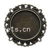 Zinc Alloy Cabochon, Round, plated Approx 