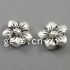 Zinc Alloy Flower Beads, plated nickel, lead & cadmium free Approx 2mm 
