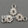 Zinc Alloy Spacer Beads, Flower, plated nickel & cadmium free, 5mm, Approx 