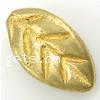 Flat Brass Beads, Leaf, plated Approx 0.8mm 