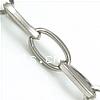 Нержавеющая сталь Овальном Сеть, нержавеющая сталь, Овальный цепь, оригинальный цвет Приблизительно 100м/Лот, продается Лот