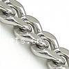 Stainless Steel Oval Chain, curb chain, original color Approx 