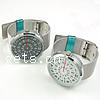 Bracelets de montre pour femmes, alliage de zinc, avec verre, Placage, plus de couleurs à choisir, 41mm .5 pouce, Vendu par PC