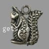Zinc Alloy Animal Pendants, Squirrel, plated Approx 1.5mm 